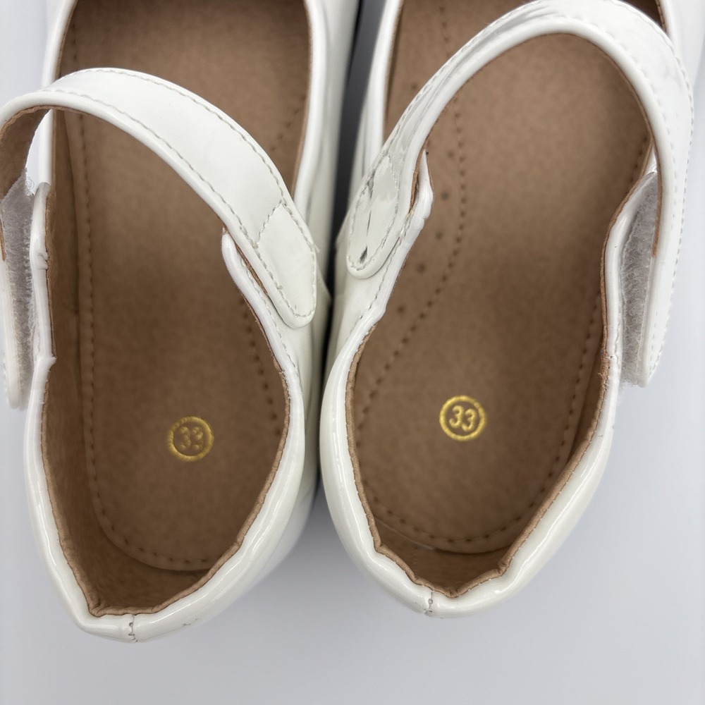 Girls Kids 2.5 /33 EUR Wedding Formal Dress School Mary Jane Patton Leather Shoe - Picture 4 of 13